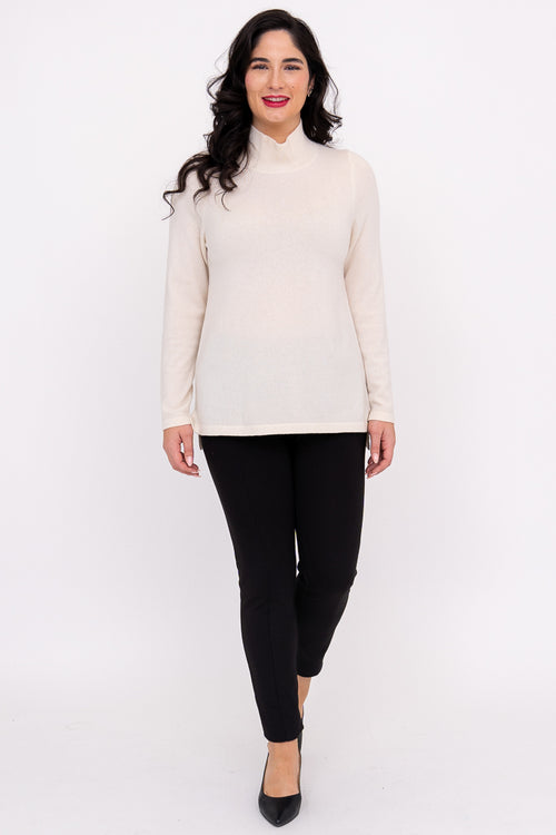 Simmon Sweater, White, Wool Cashmere