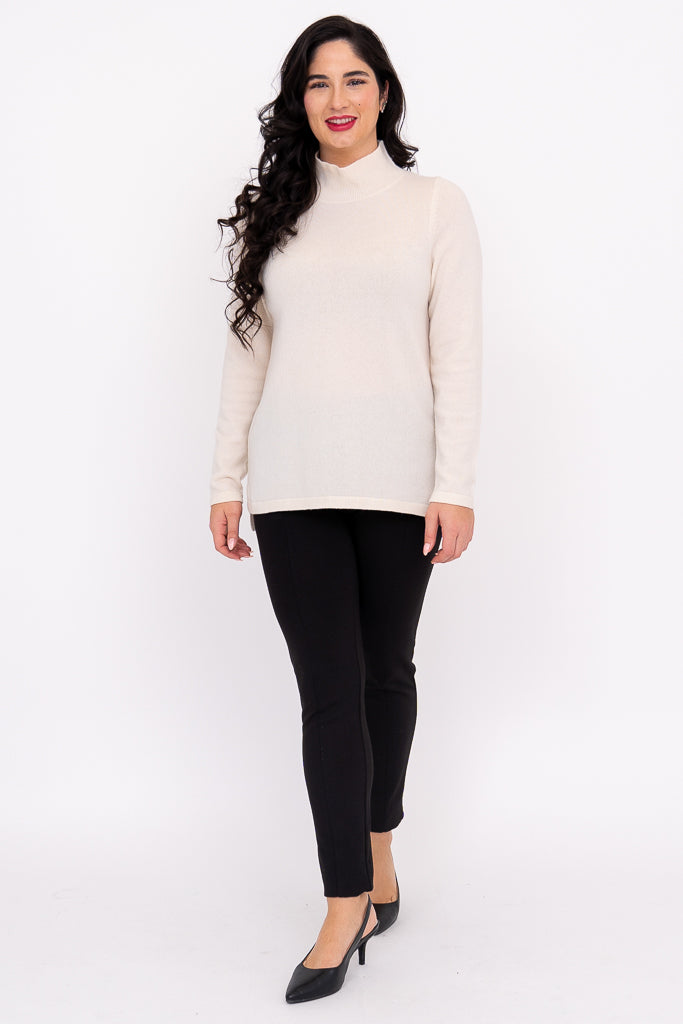 Simmon Sweater, White, Wool Cashmere