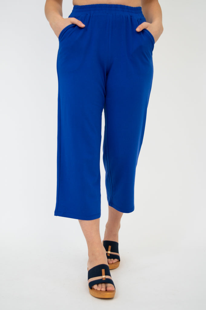 Sky Pants, Cobalt, Cotton