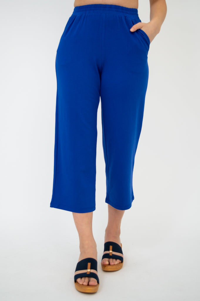 Sky Pants, Cobalt, Cotton