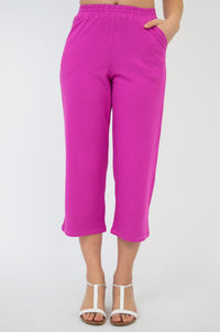 Sky Pants, Magenta, Cotton