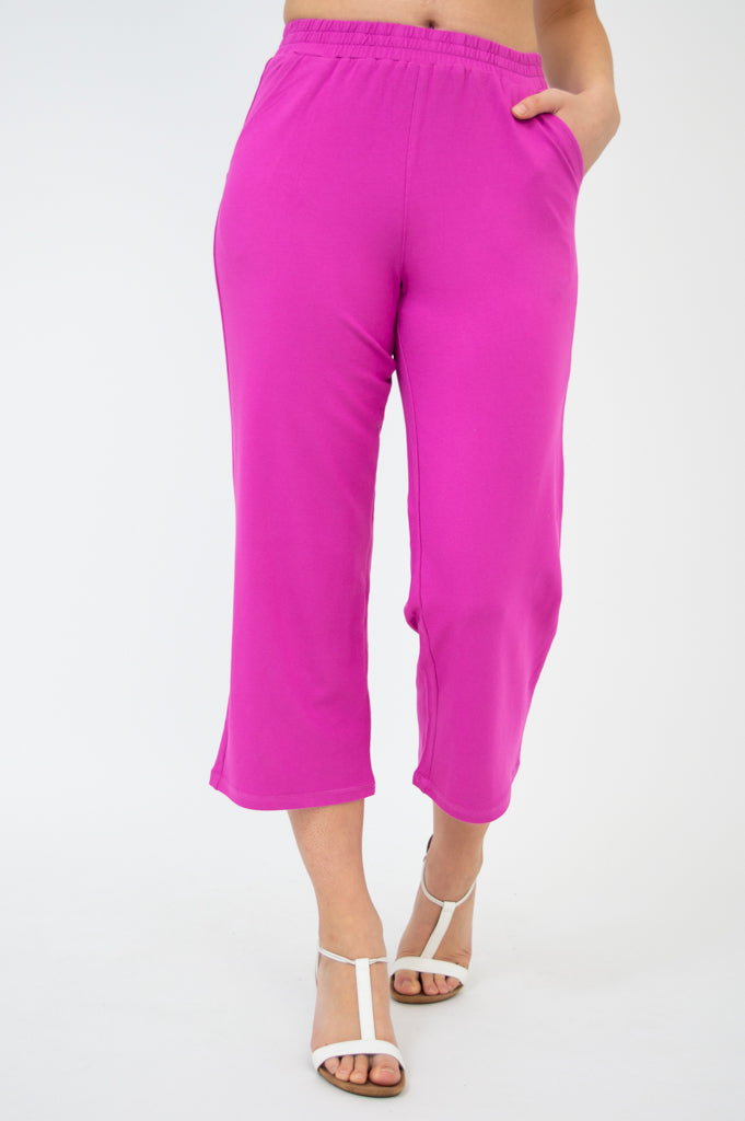 Sky Pants, Magenta, Cotton