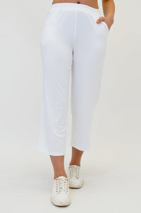 Sky Pants, White, Cotton