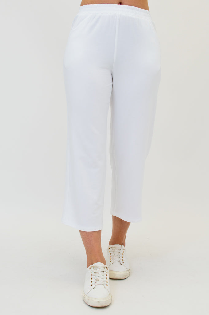 Sky Pants, White, Cotton