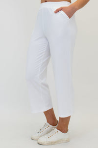 Sky Pants, White, Cotton