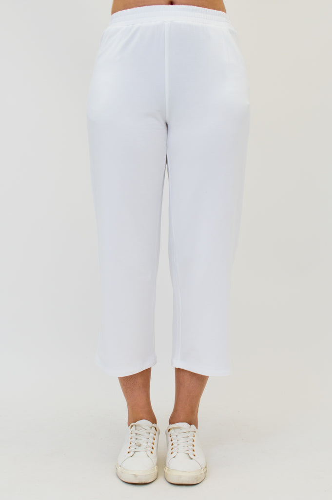 Sky Pants, White, Cotton