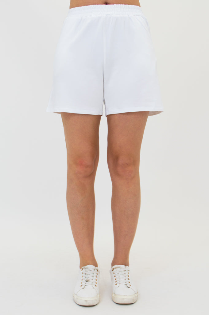 Sky Shorts, White, Cotton - Final Sale