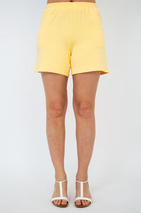 Sky Shorts, Yellow, Cotton - Final Sale