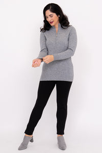 Sondra Sweater, Charcoal Lite, Wool Cashmere