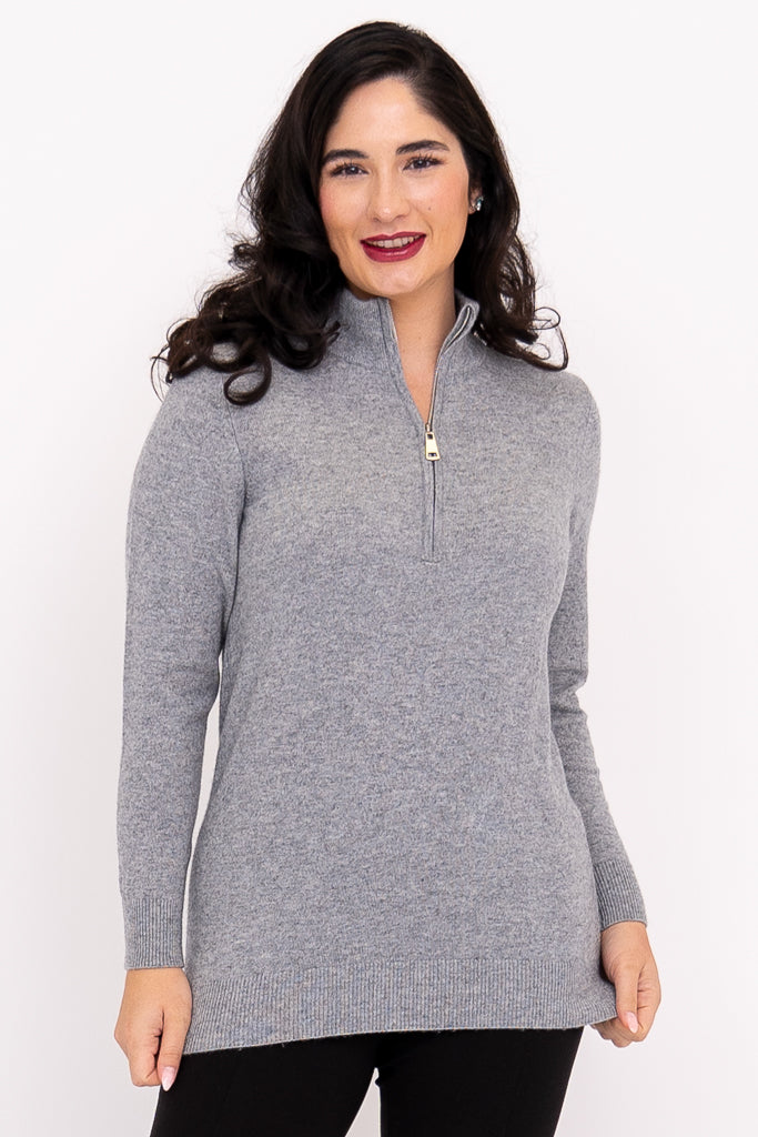 Sondra Sweater, Charcoal Lite, Wool Cashmere