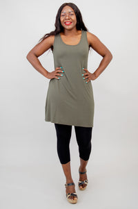 Spirit Dress, Khaki, Bamboo