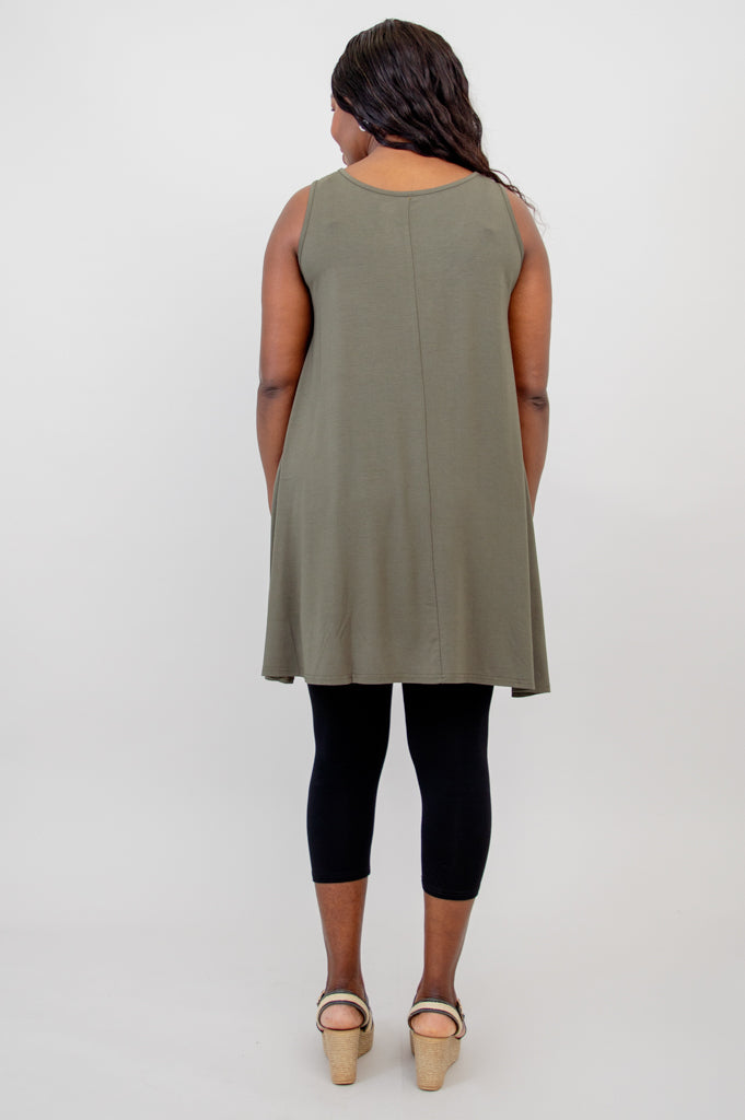 Spirit Dress, Khaki, Bamboo