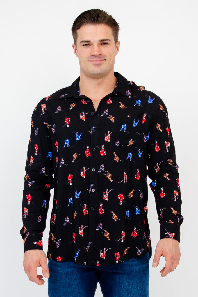 Stephano Shirt, Hockey, Woven Bamboo