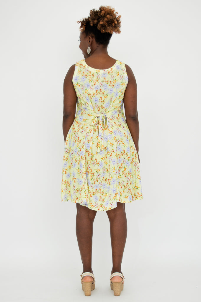 Sweet Sara Dress, Brilliant, Linen Bamboo