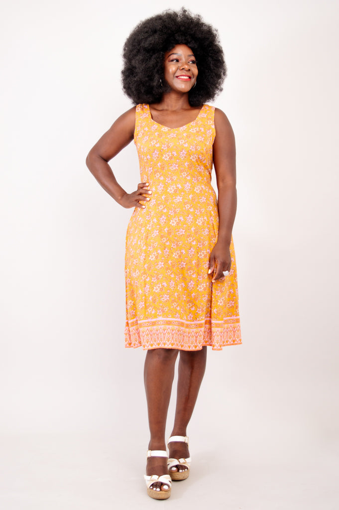 Sweet Sara Dress, Jaune