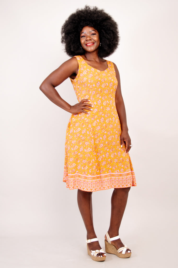 Sweet Sara Dress, Jaune