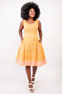 Sweet Sara Dress, Jaune