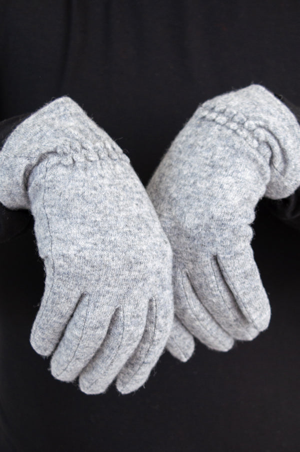 Gants en laine, noirs