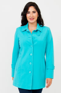 Tulip Jacket, Turquoise, Modal