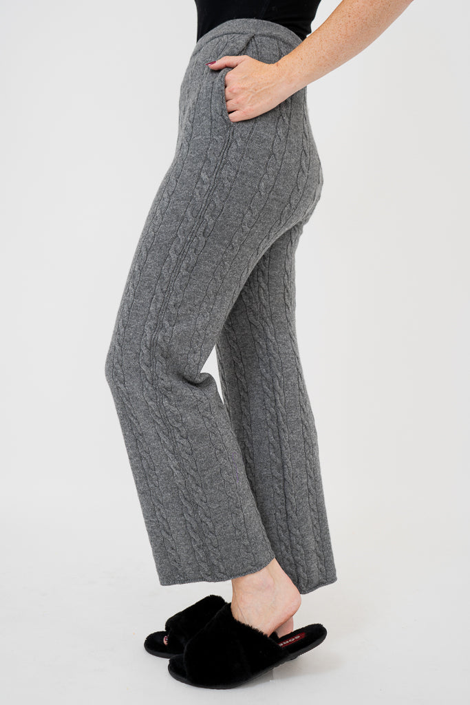 Ventura Pants, Grey, Wool Cashmere