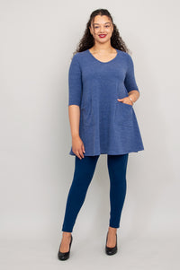 Veronica Tunic, Denim, Bamboo - Final Sale