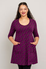 Veronica Tunic, Orchid Mums, Bamboo
