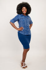 Wendy Blouse, Stone Stripe