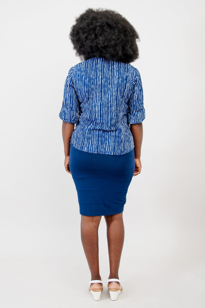 Wendy Blouse, Stone Stripe
