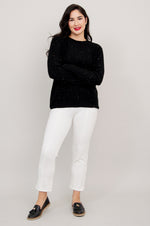 Whitaker Sweater, Black Sparkle, Cashmere