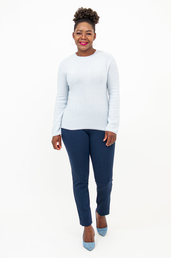 Whitaker Sweater Blue Sparkle Cashmere LTD CAD Retail Blue Sky Clothing Co