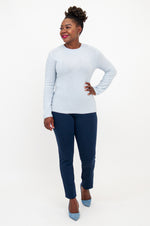 Whitaker Sweater, Blue Sparkle, Cashmere