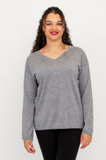 Wishes Sweater, Greyish Shadow, 100% Merino Wool