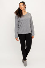 Wishes Sweater, Greyish Shadow, 100% Merino Wool