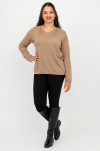 Wishes Sweater, Tanhide, 100% Merino Wool