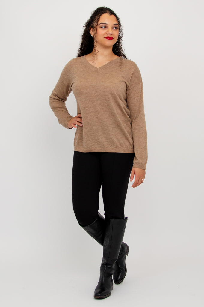 Wishes Sweater, Tanhide, 100% Merino Wool