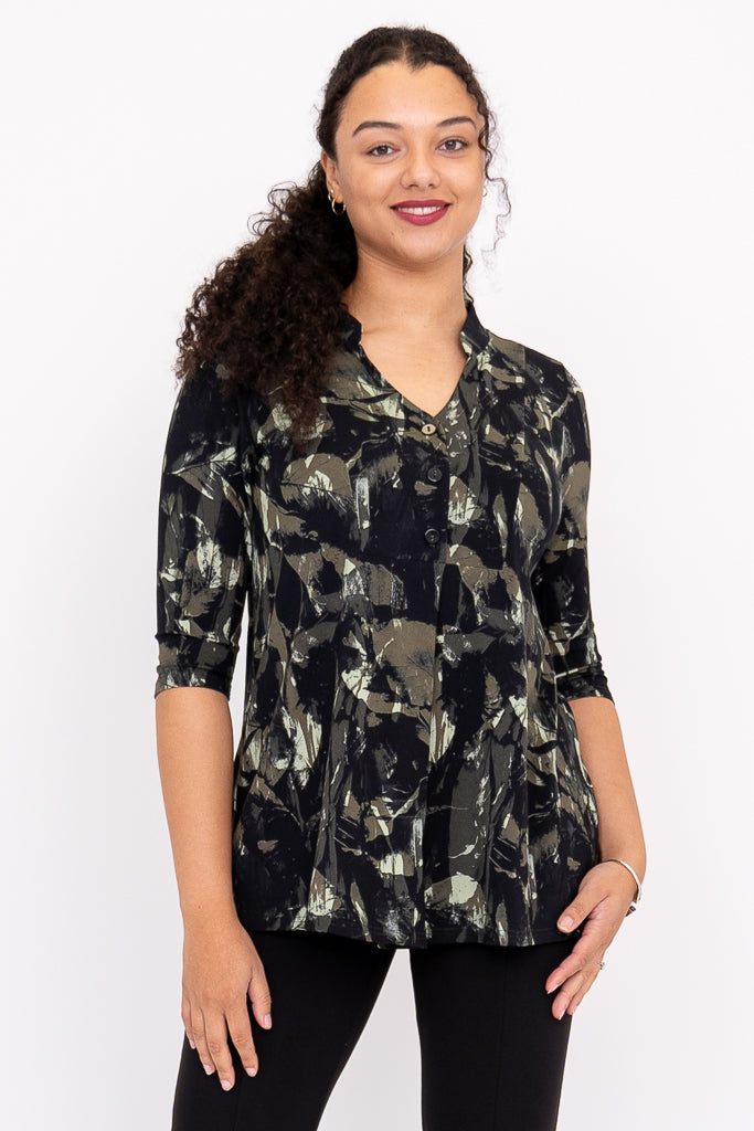 Edwina Top, Khaki Oak, Bamboo