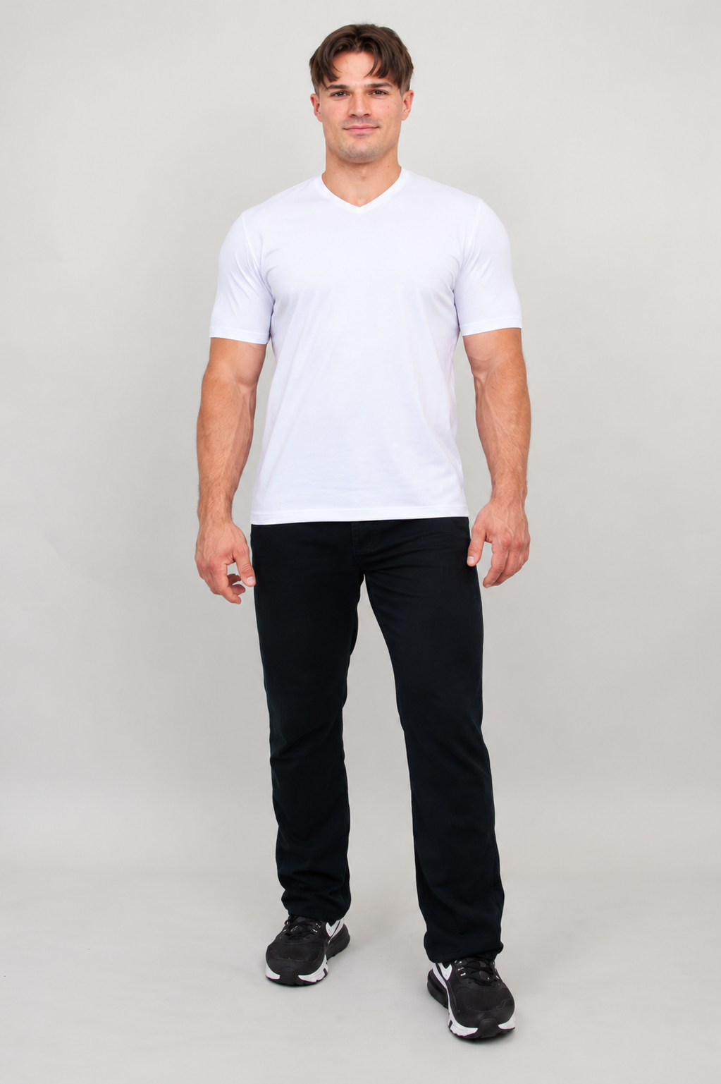 Adam Short Sleeve Shirt, White, Bamboo