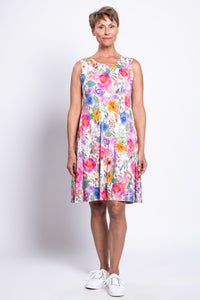 Willow Dress, Pink Bouquet, Bamboo