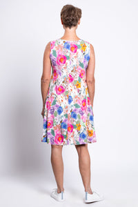 Willow Dress, Pink Bouquet, Bamboo