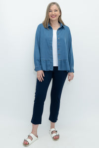 Winda Blouse, Tencel Denim