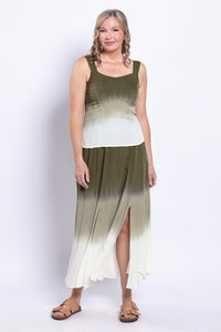 Winsome Tank, Green Dip-Dye