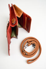 Adrian Klis 1718 Organizer Red/Tan, Leather