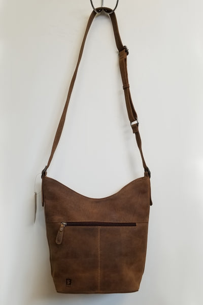 ADYAN Handpainted Buffalo Leather Shoulder Bag - Women's Hobo Purse With Multiple Pockets - View #5