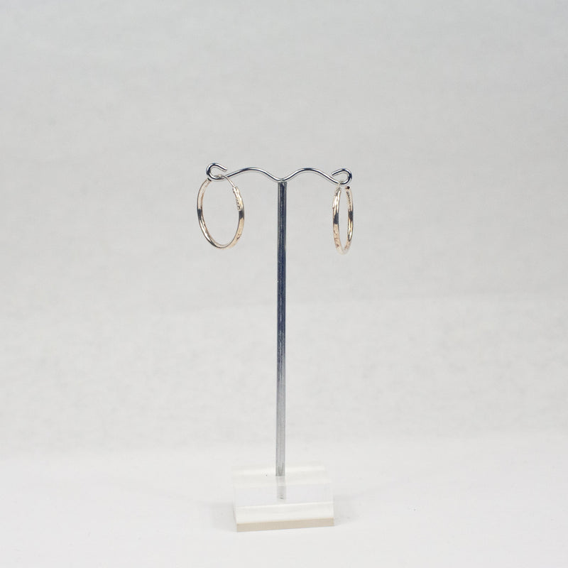 Small Silver Hoops Earrings - Blue Sky Clothing Co
