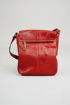 Adrian Klis 1021 Purse, Red/Tan, Leather