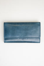 Adrian Klis 105 Ladies Wallet, Blue, Leather
