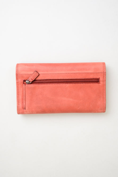 Adrian Klis 105 Ladies Wallet, Light Red, Leather