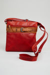 Adrian Klis 1740 Purse, Red/Tan, Leather