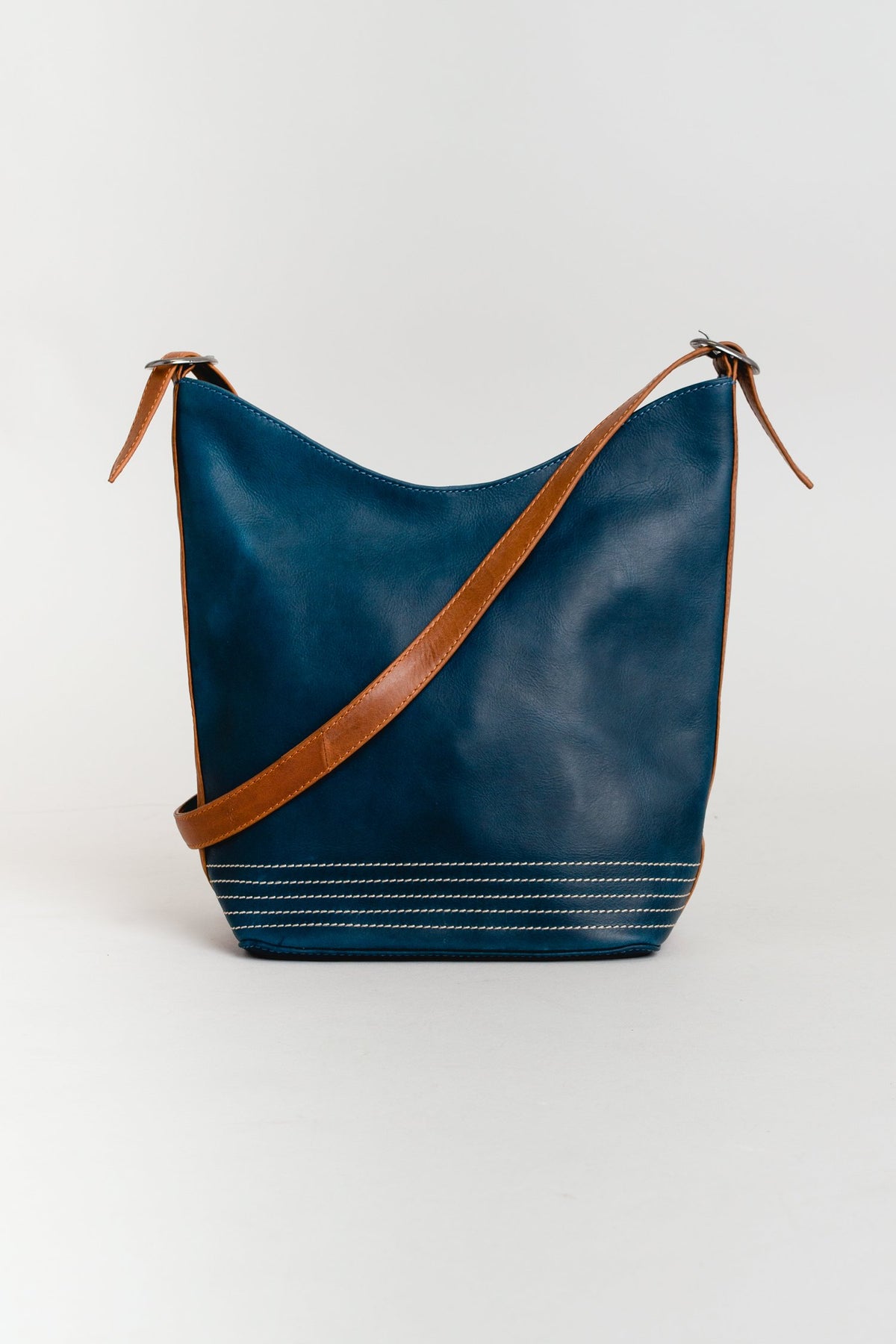 Adrian Klis 1787 Shoulder Bag, Blue, Leather