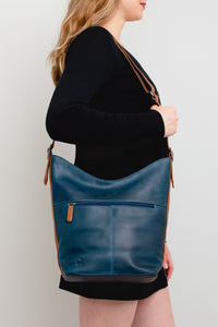 Adrian Klis 1787 Shoulder Bag, Blue, Leather